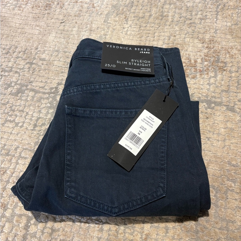 Veronica Beard Men's Slim Straight Jeans - Navy